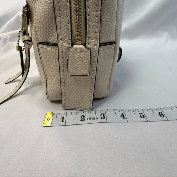 Coach Ivory Backpack with Gold Accents EUC display picture 2